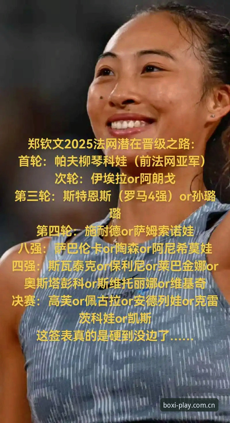 2026法网女单签表深度评测：郑钦文保分压力与博喜体育观赛体验全解析